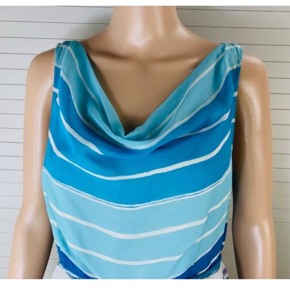 NWT Anthropologie by We Love Vera Draper Neck Midi Dress w Underdress Slip 10 - Picture 5 of 12